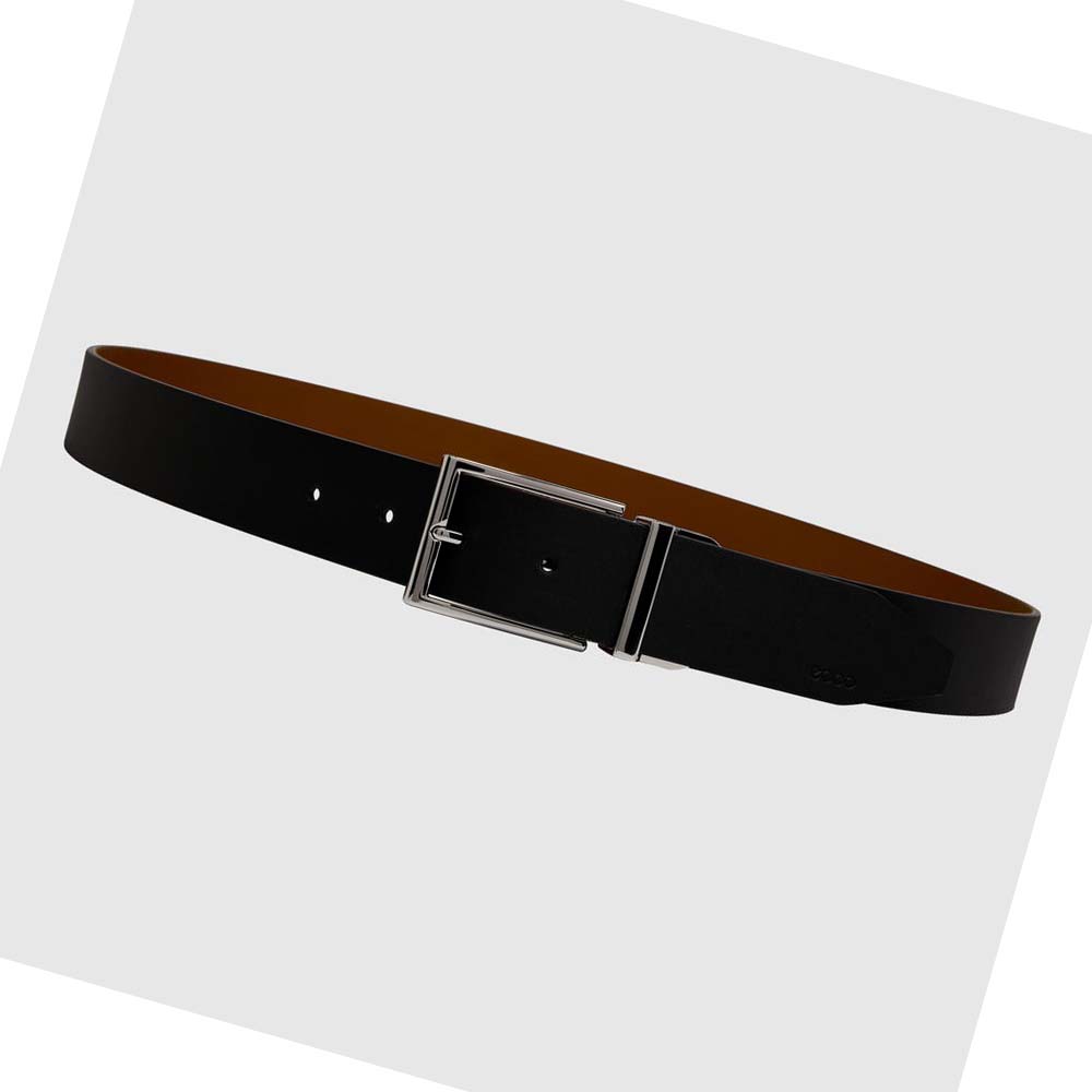 Women's Ecco Italian Reverse Belts Brown | USA 408XYU